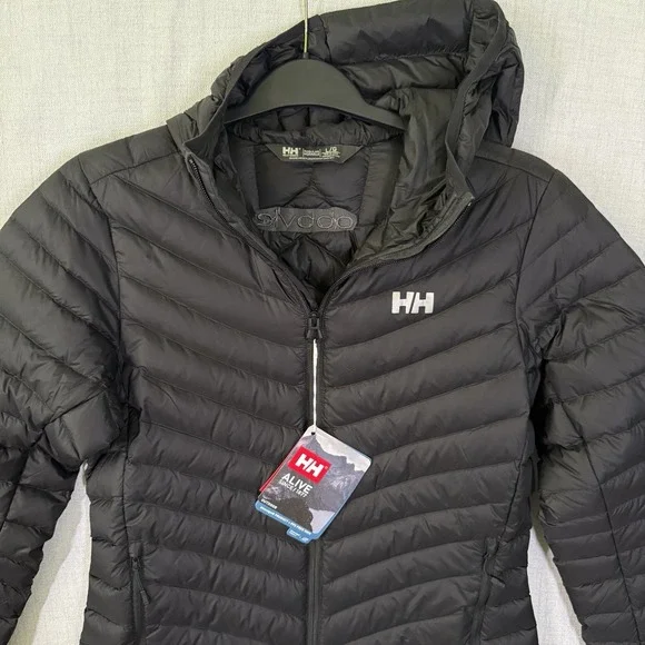 Helly Hansen Verglas Down Jacket Women's L Hooded Hybrid 700-Fill - Picture 3 of 16